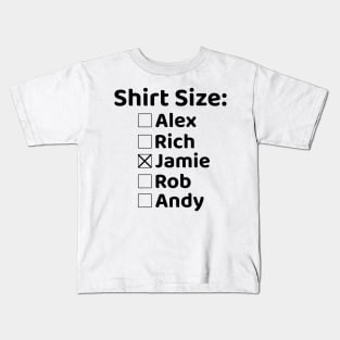 Shirt Size Jamie Kids T-Shirt